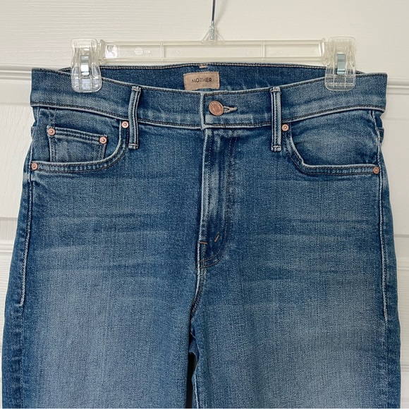 Mother Lil Outsider Sneak Bootcut Jeans Flag Me Down Size 28 Petite - Picture 6 of 10